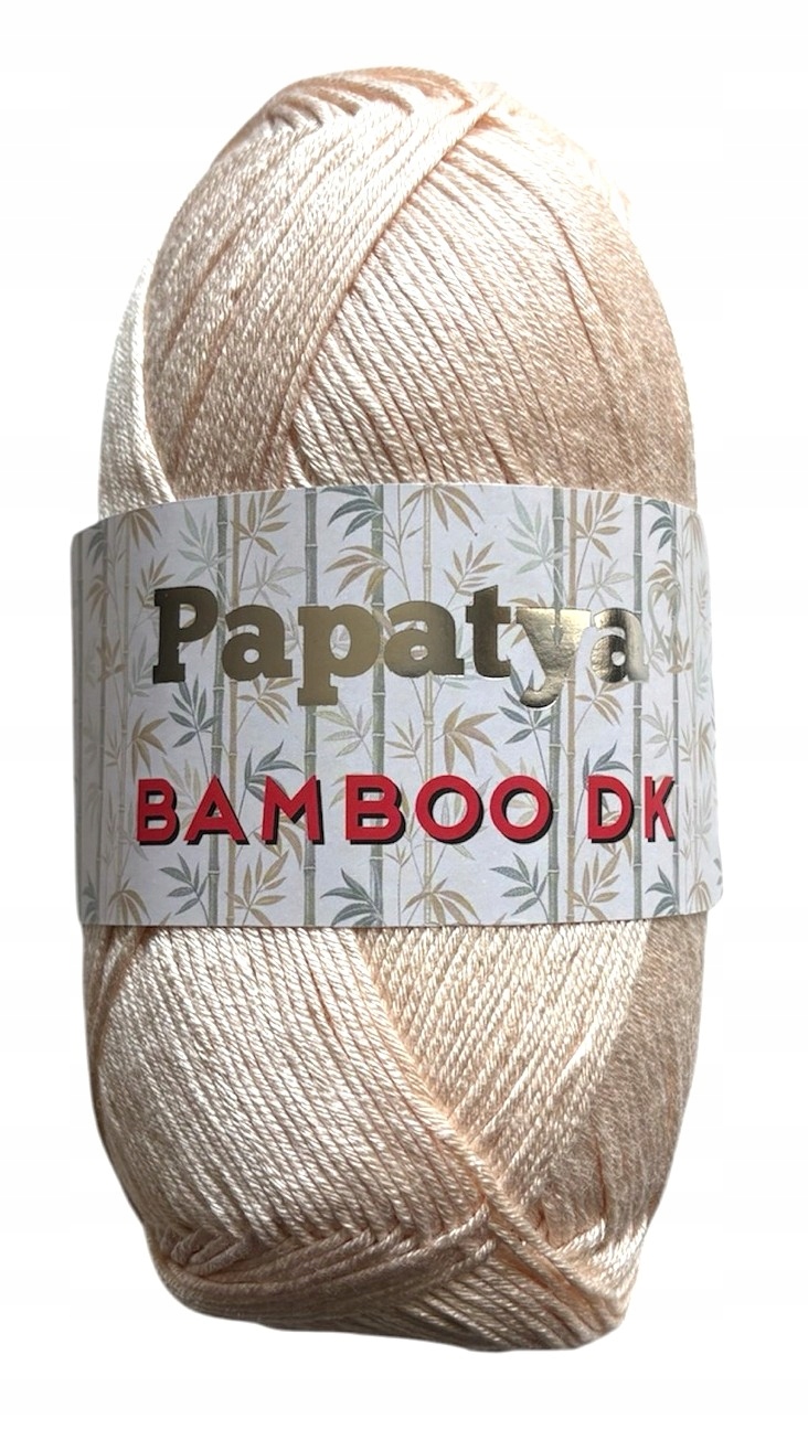 WŁÓCZKA BAMBUSOWA PAPATYA BAMBOO 100% BAMBUS 100g/270m BRZOSKWINIA kol 7415