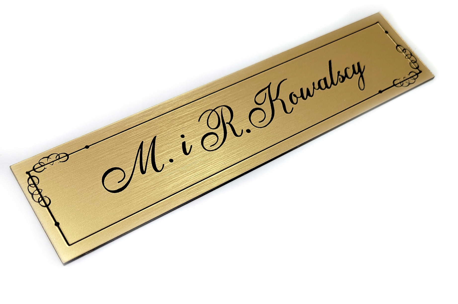 

Tabliczka na drzwi domu, mieszkania, z nazwiskiem