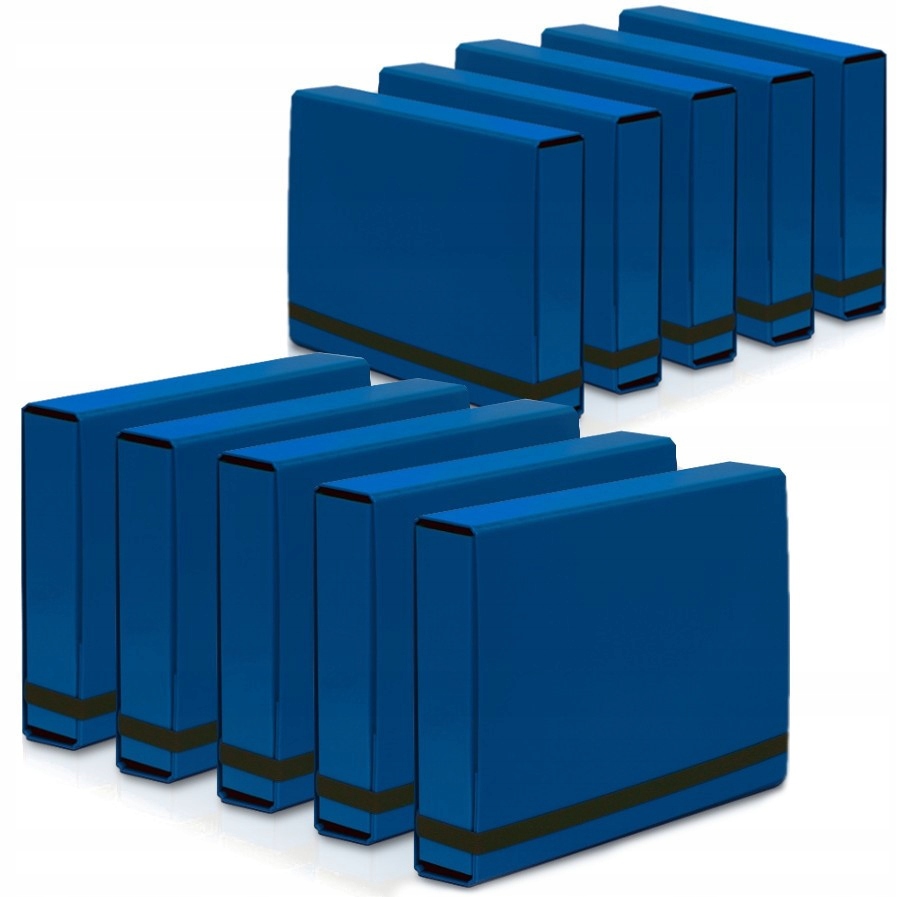 

10x Teczka A4 Vaupe Box na Dokumenty 50mm z Gumką
