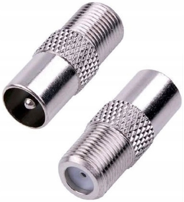 

Przejście gniazdo F Wtyk Tv