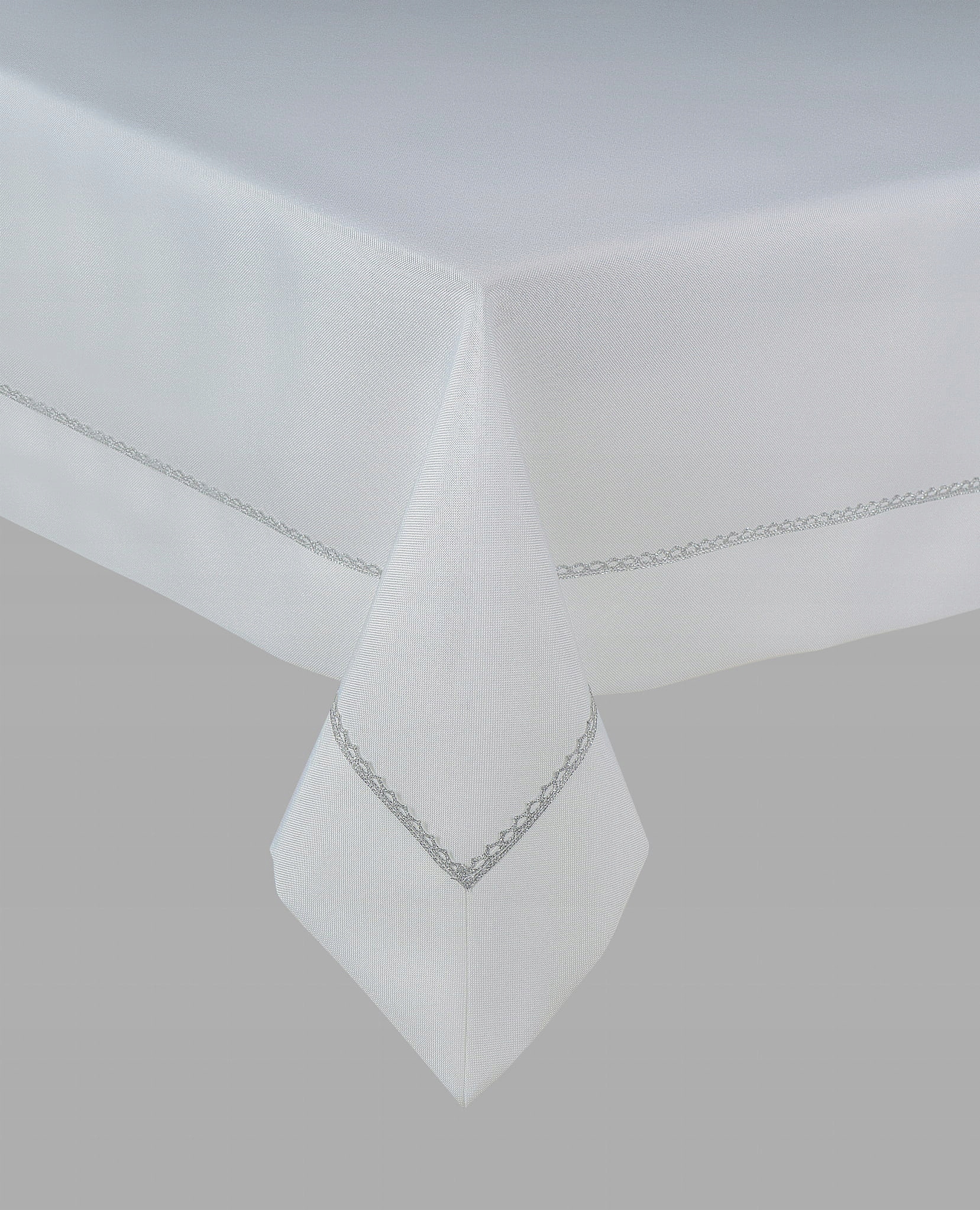 

Obrus Bieżnik 130x160 Silver biały Gipiura