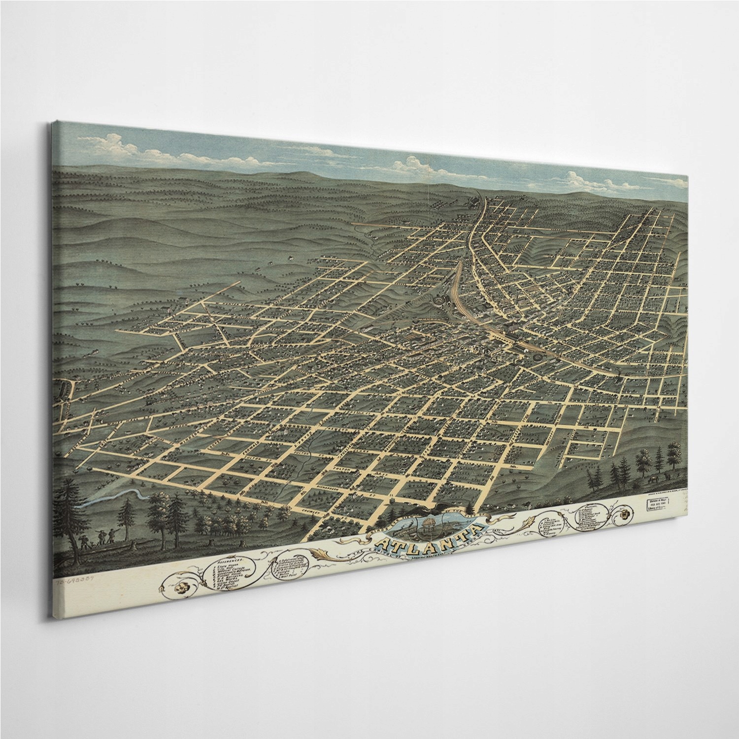 

Foto-obraz na płótnie Miasto Mapa Georgia 120x60