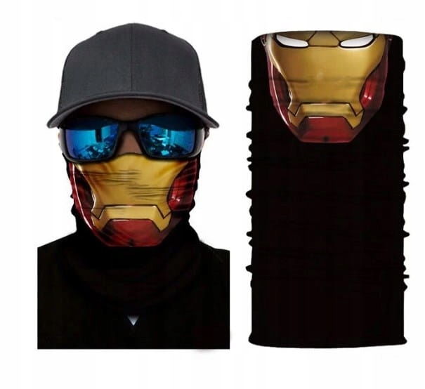 

Komin Bandana Iron Man Chusta Motocyklowa Ochronna