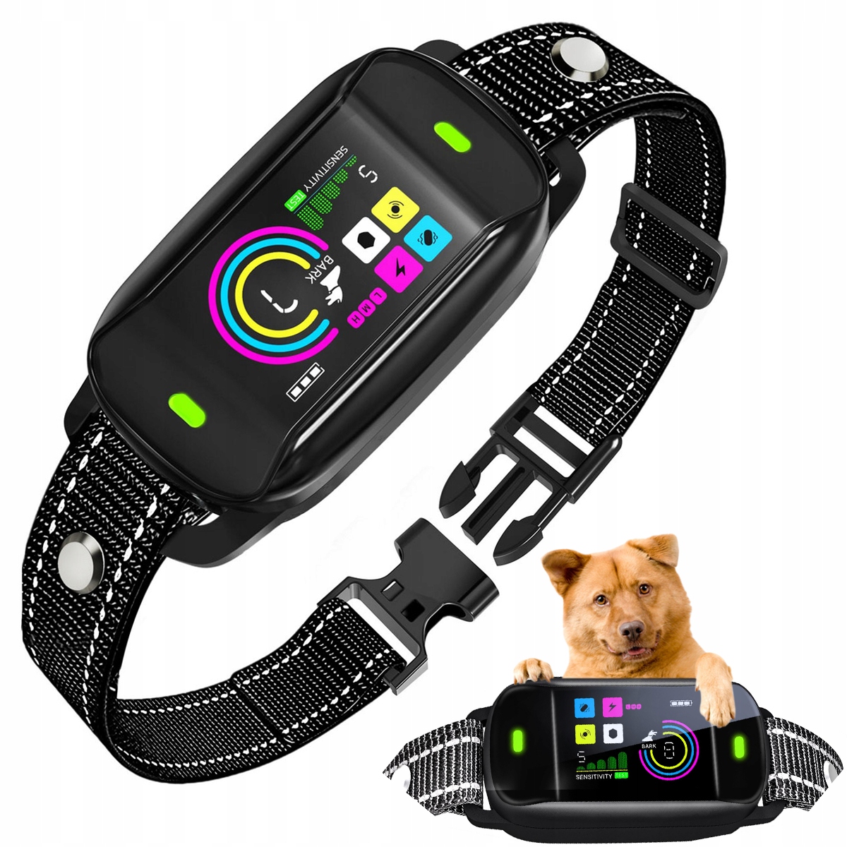 Levně Protištěkací Obojek Pro Psa Elektrický Výcvikový Obojek Uklidňující