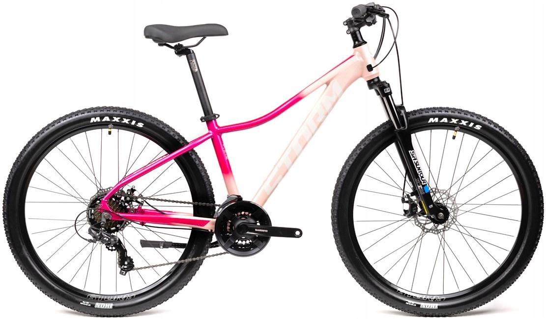 Rower Górski Mtb Storm Shark 1.0 Lady 2D 27,5 rama 13,5 pudrowy róż 2025