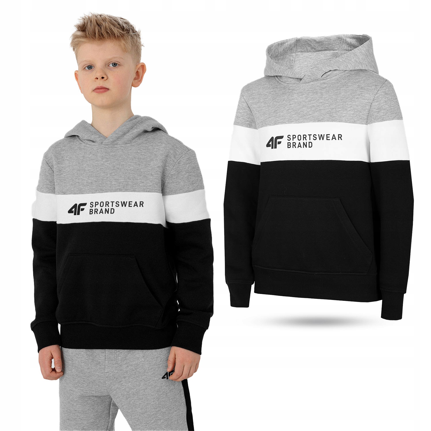 

Bluza Chłopięca 4F Dresowa Z Kapturem L22-JBLM003