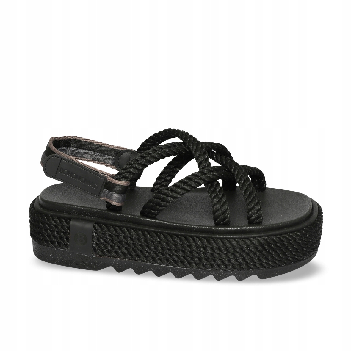 Dámské sandály na vysoké platformě Bohonomad 41, Černá, Městské