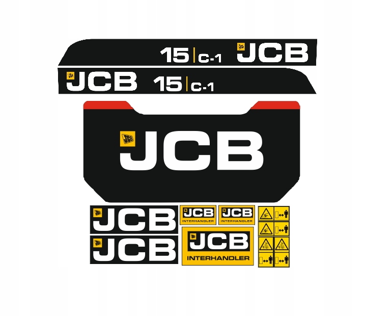 Samolepky s nálepkou Jcb 15 C-1