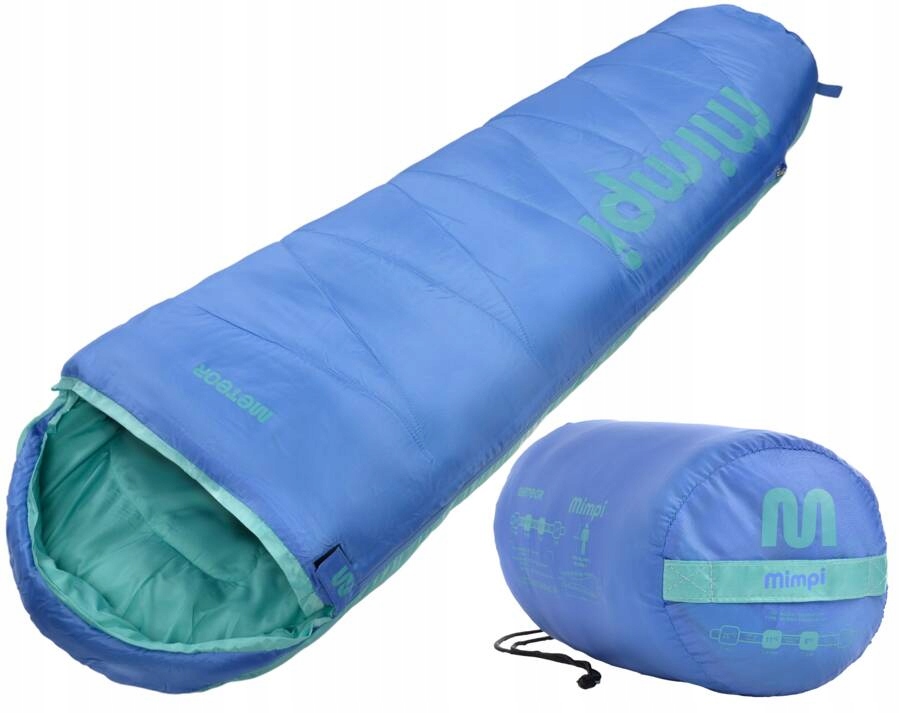 Meteor Śpiwór Turystyczny Kempingowy Dla Chłopca Mumia 160x60 cm