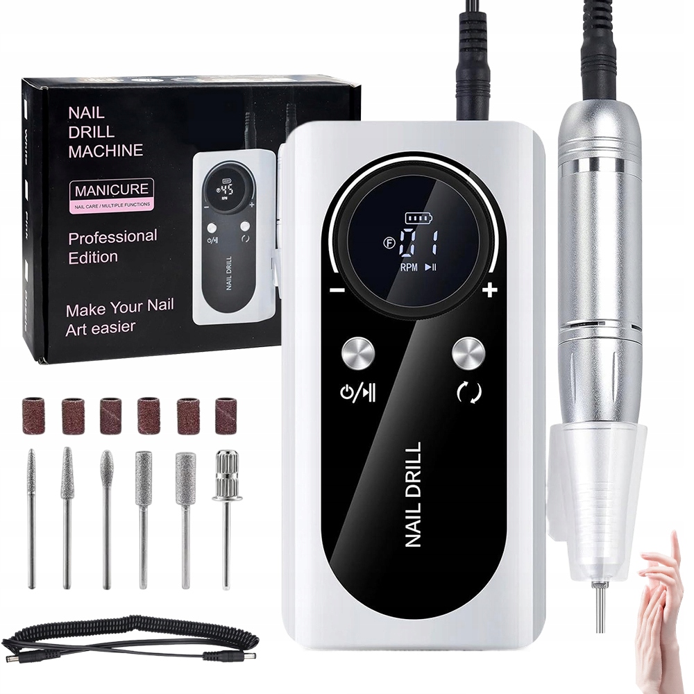 Výkonná Elektrická Bruska Na Frézování Nehtů S 45000 Ot/min Přenosem