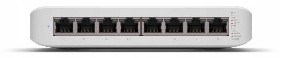 Spravovateľný switch Ubiquiti USW-LITE-8-POE, 8x 1Gb