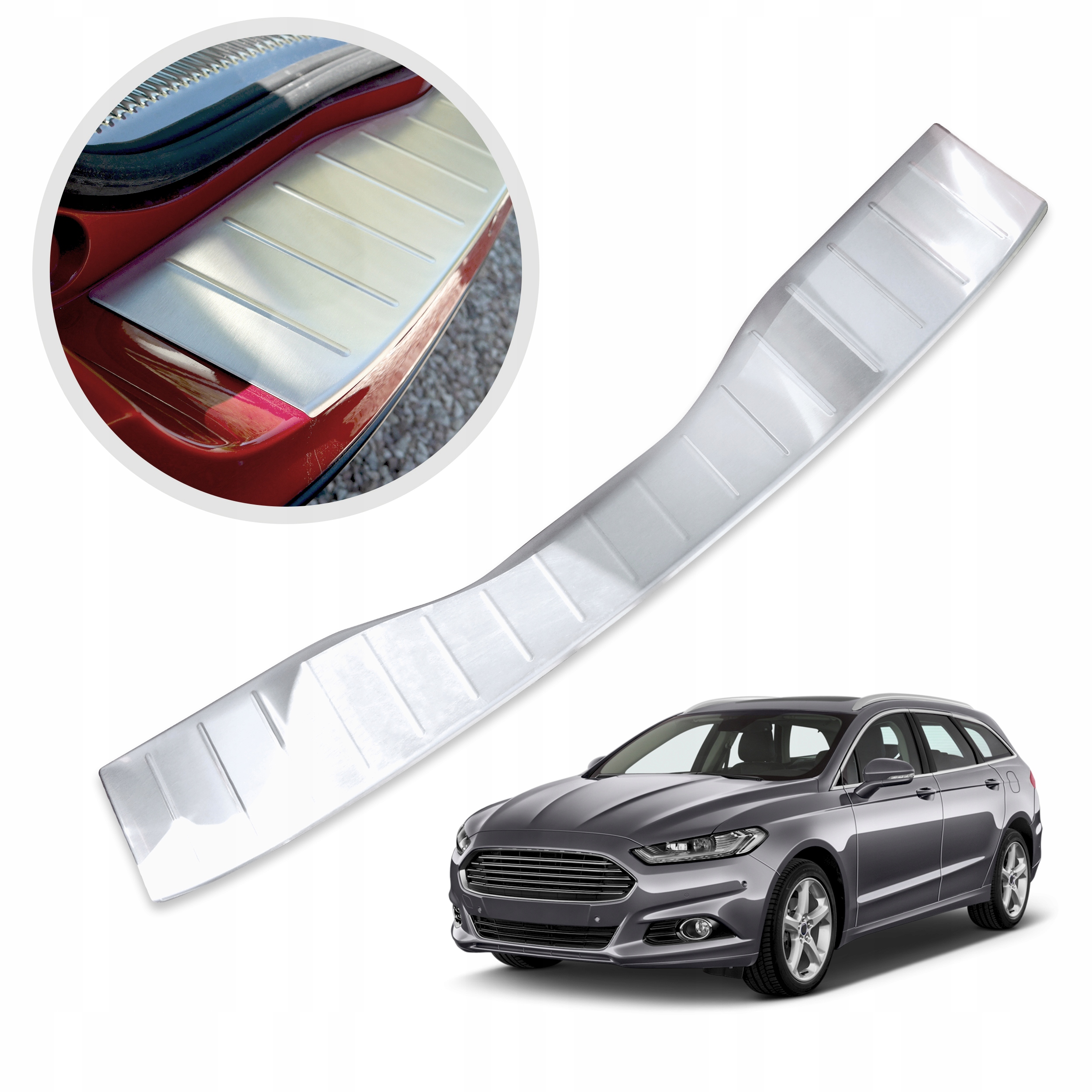 Ochranná lišta na zadný nárazník pre Ford Mondeo V 2014-2021 Kombi