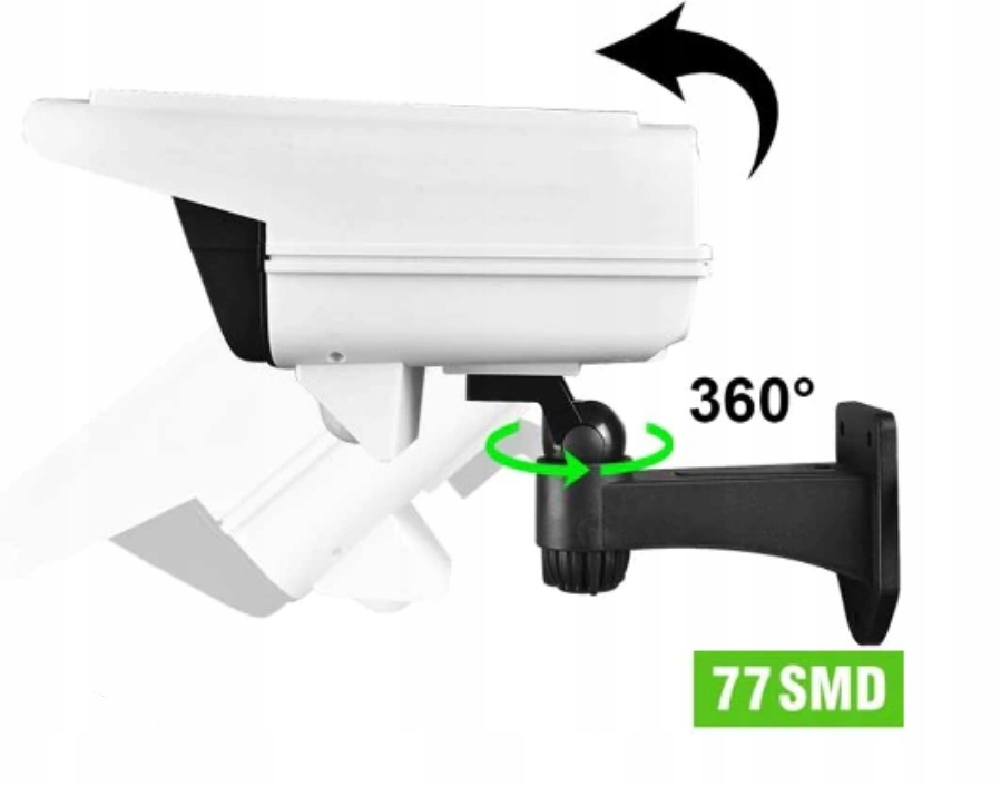 KAMERA ATRAPA LAMPA SOLARNA MONITORING ZEWNĘTRZNA 2W1 PILOT MOCNA STRASZAK Informacje o bezpieczeństwie CE