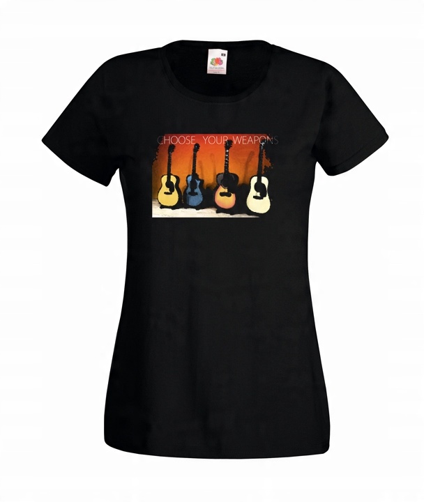 

XXL Koszulka Damska Gitara Gitarzysta Muzyczna