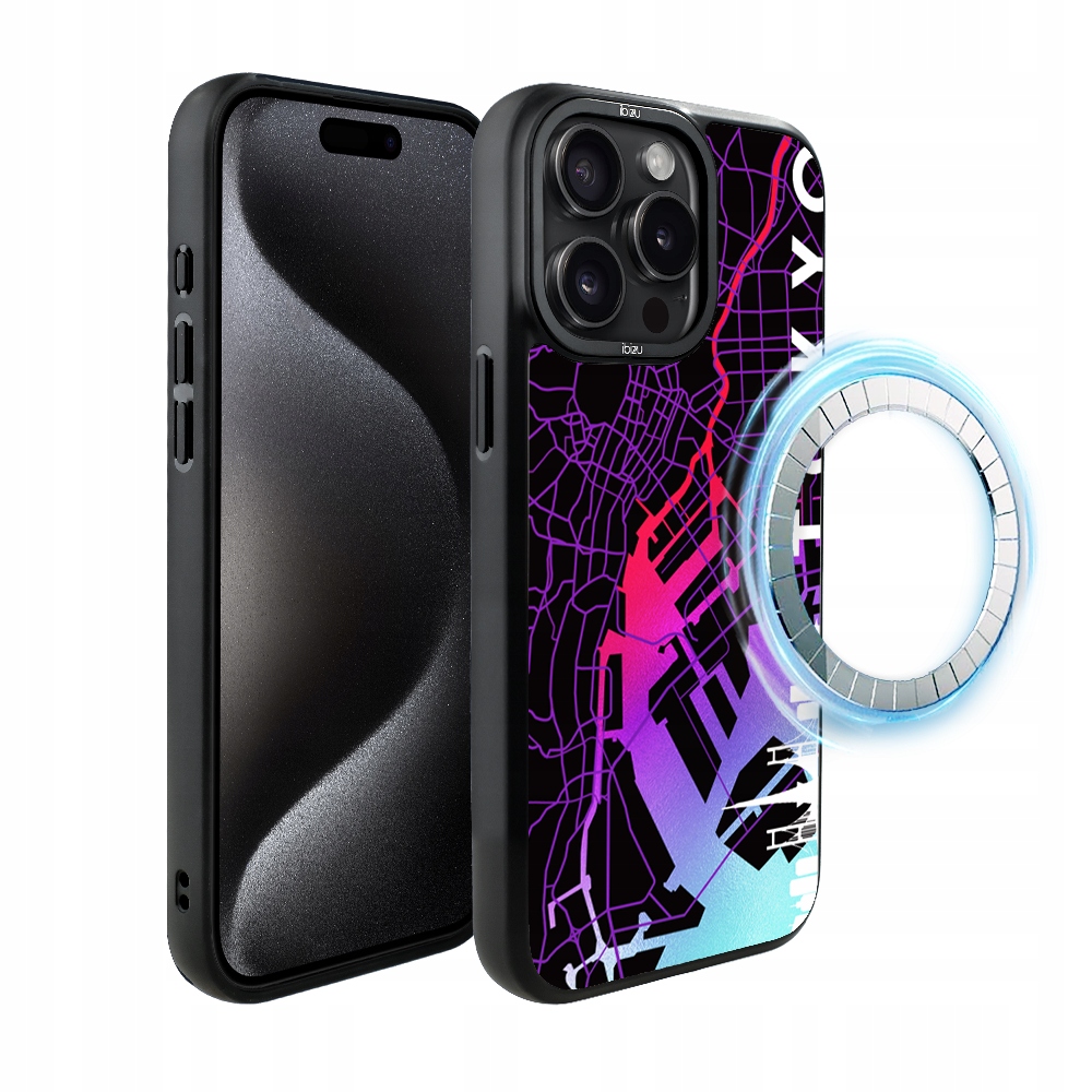 Pouzdro pro iPhone 15 Pro Max Ibizu DropGuard Matt s MagSafe, Tokyo