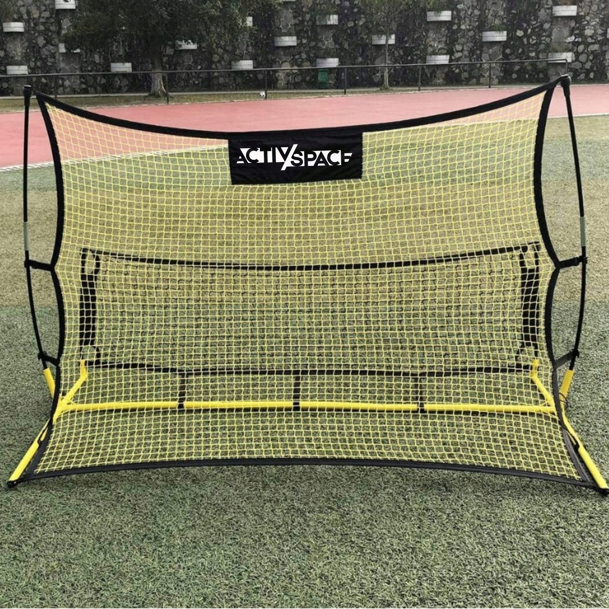 TRENAŻER PIŁKARSKI REBOUNDER DWUSTRONNY 220x110CM BRAMKA RAMA TRENINGOWA Marka inna