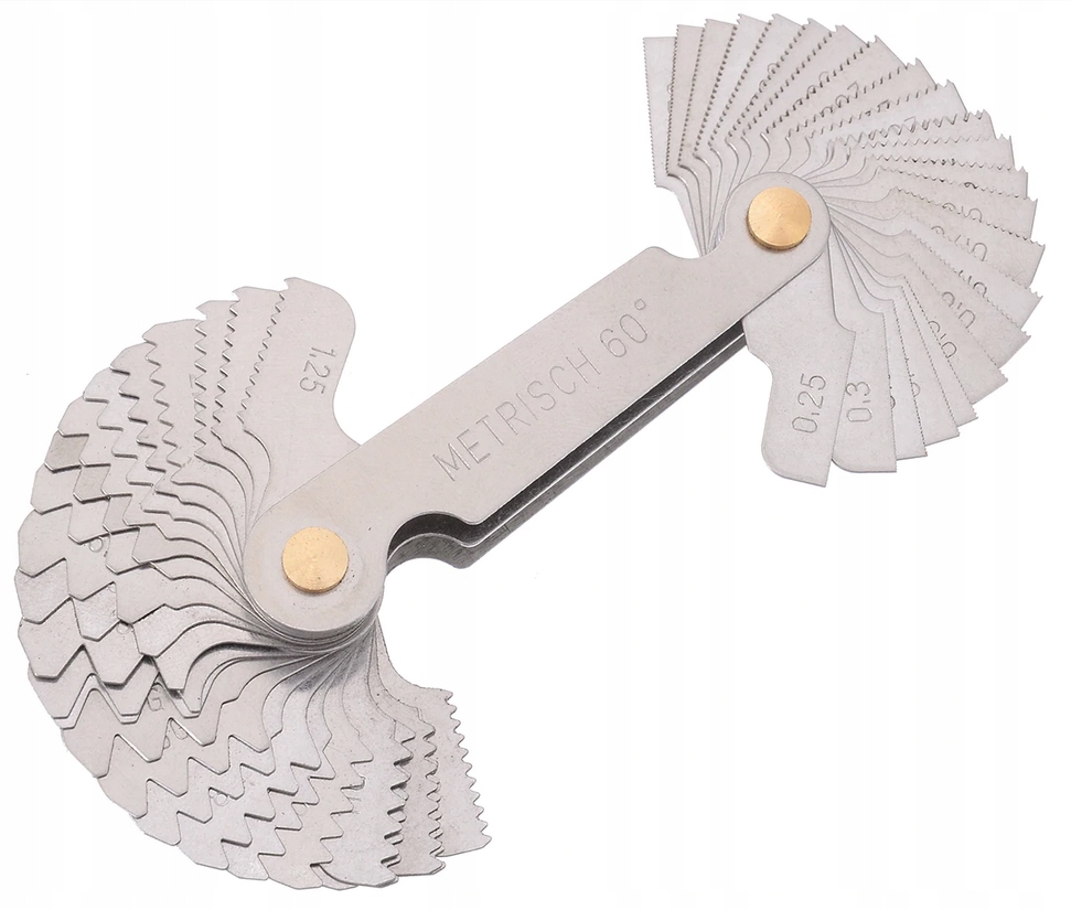 

Grzebień Miernik Gwintów Sprawdzian 52 Części