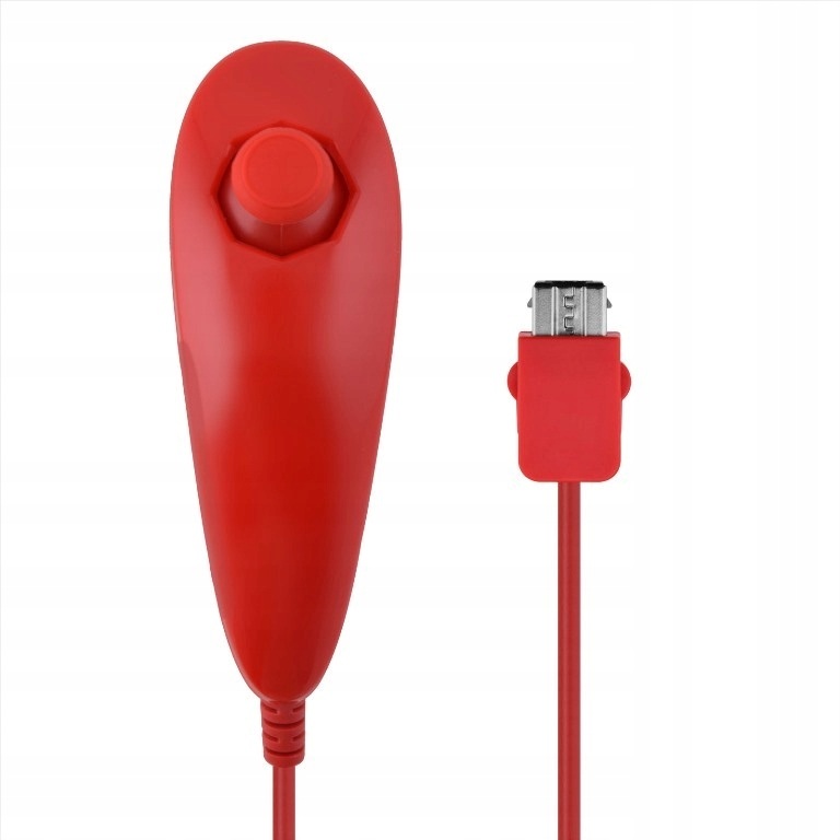 You2K Kontroler dodatkowy nunchuck gruszka do konsoli Wii / Wii U czerwony