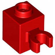 

Lego 30241b Klocek 1x1 Clip czerwony Nowy (1g)