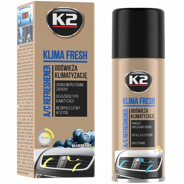 

K2 Klima Fresh Blueberry 150ML Odświeżacz Klimy