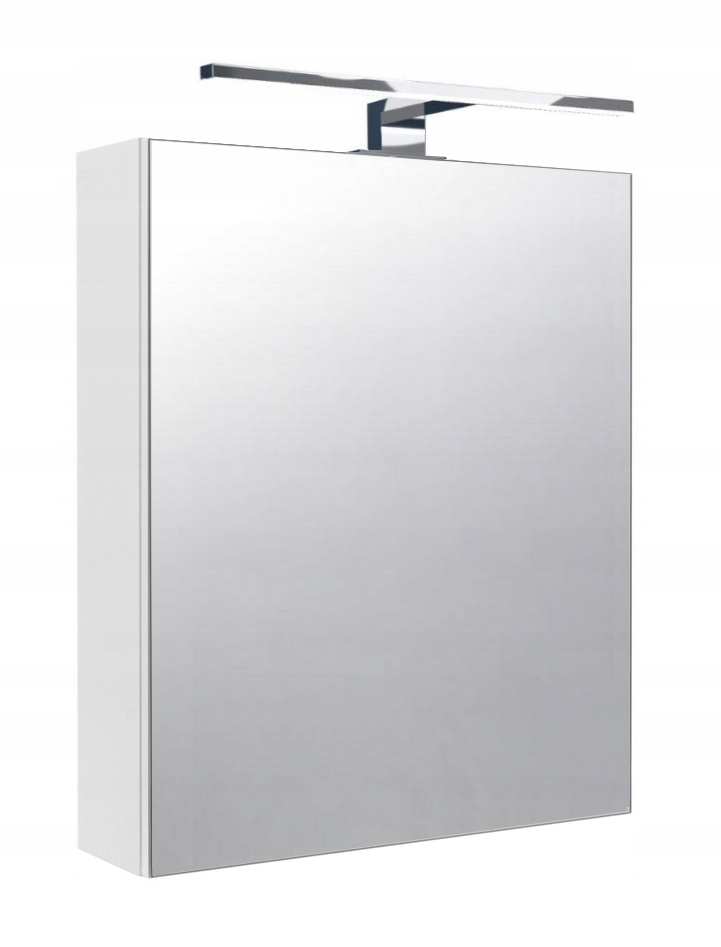 Zrkadlová skrinka do kúpeľne s Led osvetlením biela 50x60 cm