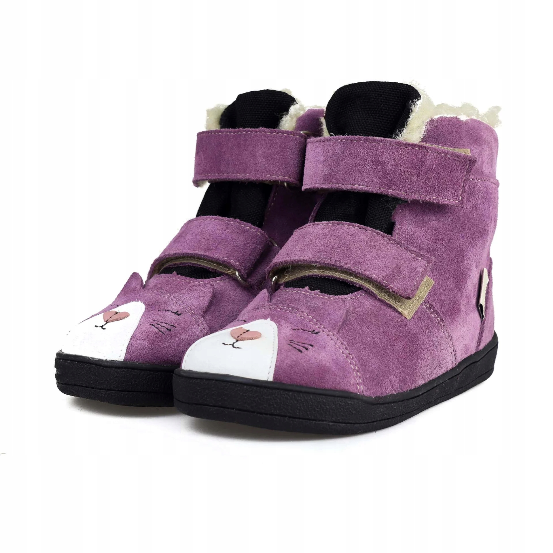 Mido 62-10 Grape Trzewiki Zimowe Barefoot Śniegowce Membrana Wełna r.21