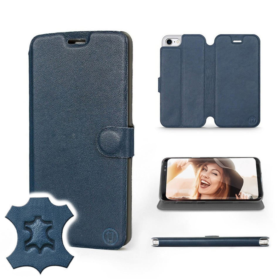 

Etui Mobiwear do Apple iPhone 8 - Blue Leather