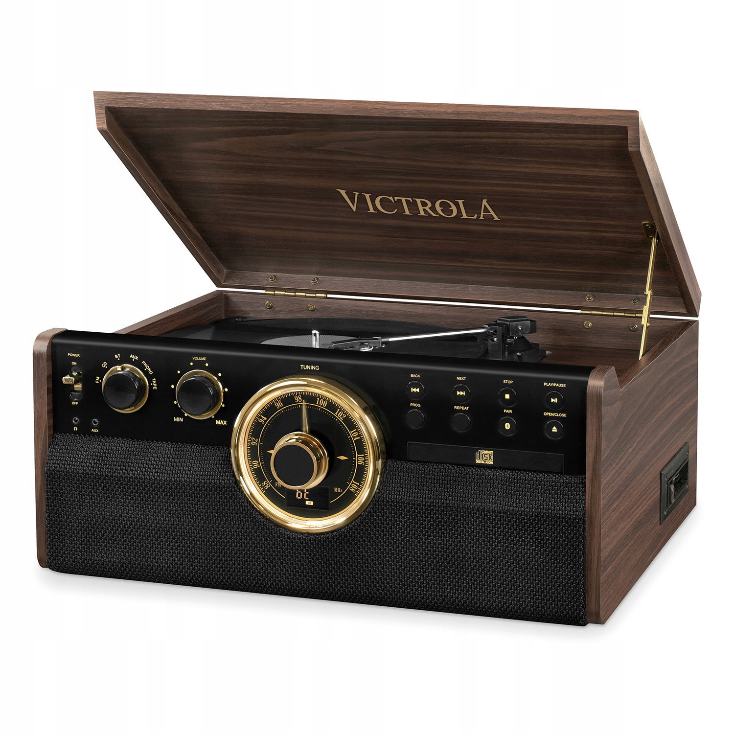 Victrola VTA-270B Gramofón hnedý