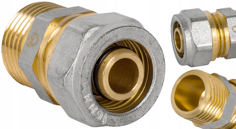 ZŁĄCZKA PEX 1/2x20 PEXALPEX SKRĘCANA MOSIĘŻNA (ZŁĄCZKA FTN001 1/2X20