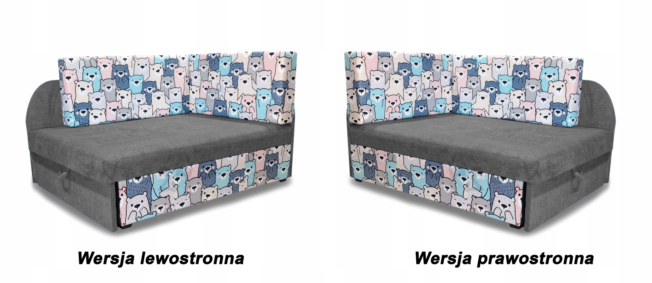 Łóżko dziecięce, narożnik rozkładany, sofa, kanapa Kolekcja Misie
