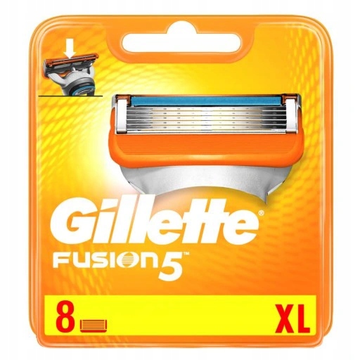 Gillette Fusion ostrza wkłady 8szt 100% Oryginalne
