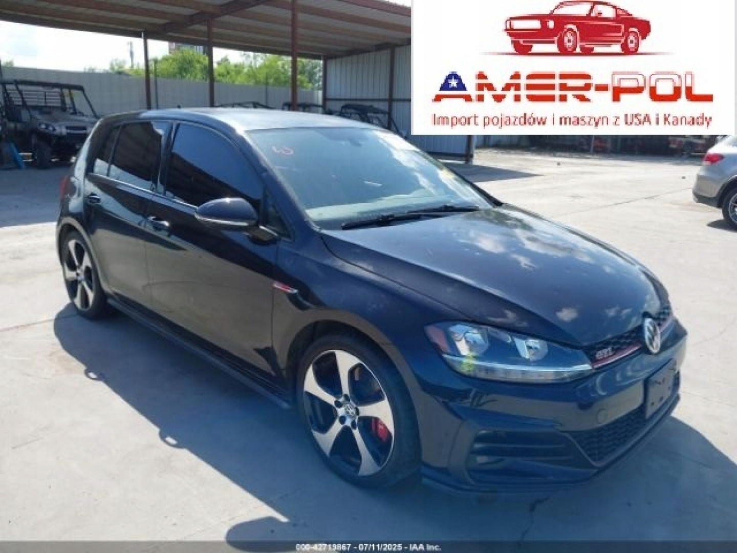 Volkswagen Golf GTI 2019, od ubezpieczalni 2.0 Benzyna 228KM
