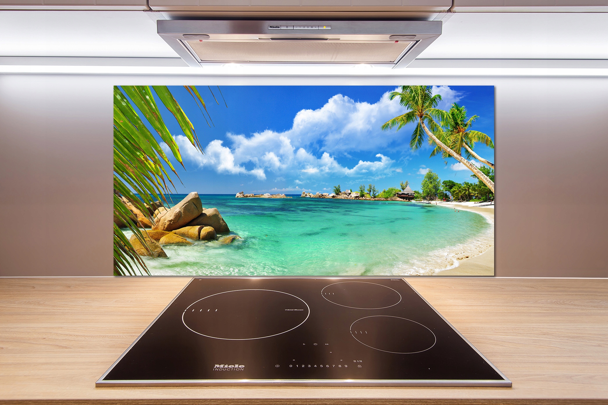 

Panel do kuchni Seszele plaża 100x50 cm + Klej