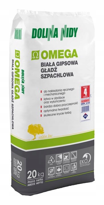 

Gładź szpachlowa Dolina Nidy Omega 20 kg biała