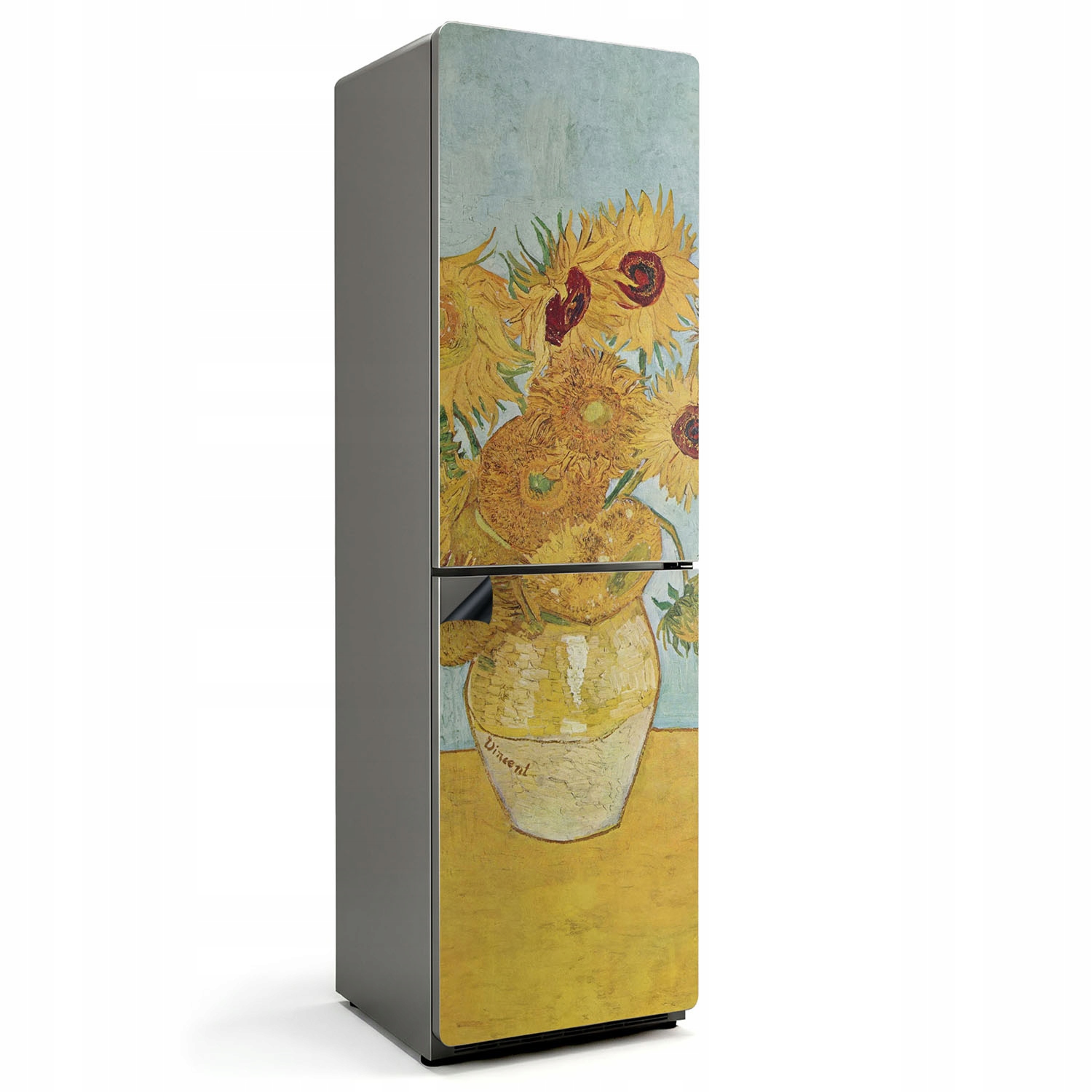 Magnetická predná podložka na chladničku s grafikou do kuchyne Slnečnice Van Gogh