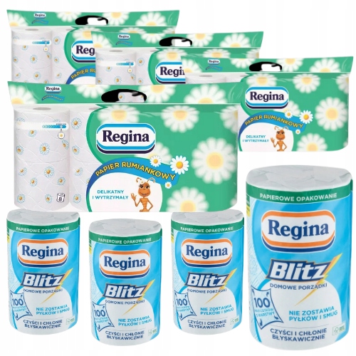 

Papier toaletowy i ręcznik papierowy Regina Pakiet