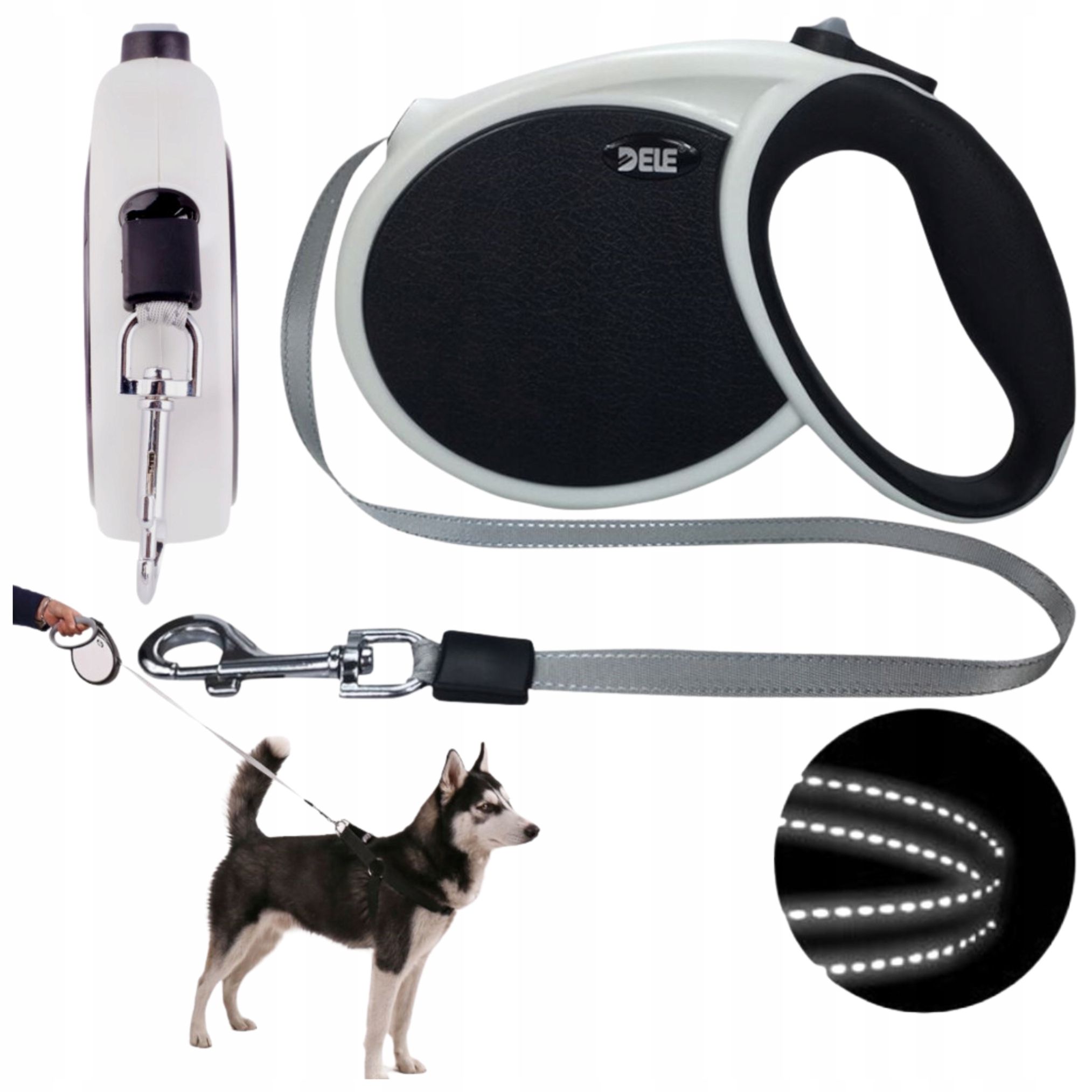 Levně Dlouhé Vodítko Automatická Reflexní Páska Pro Velkého Psa, Pohodlná, 7 M, 60 Kg