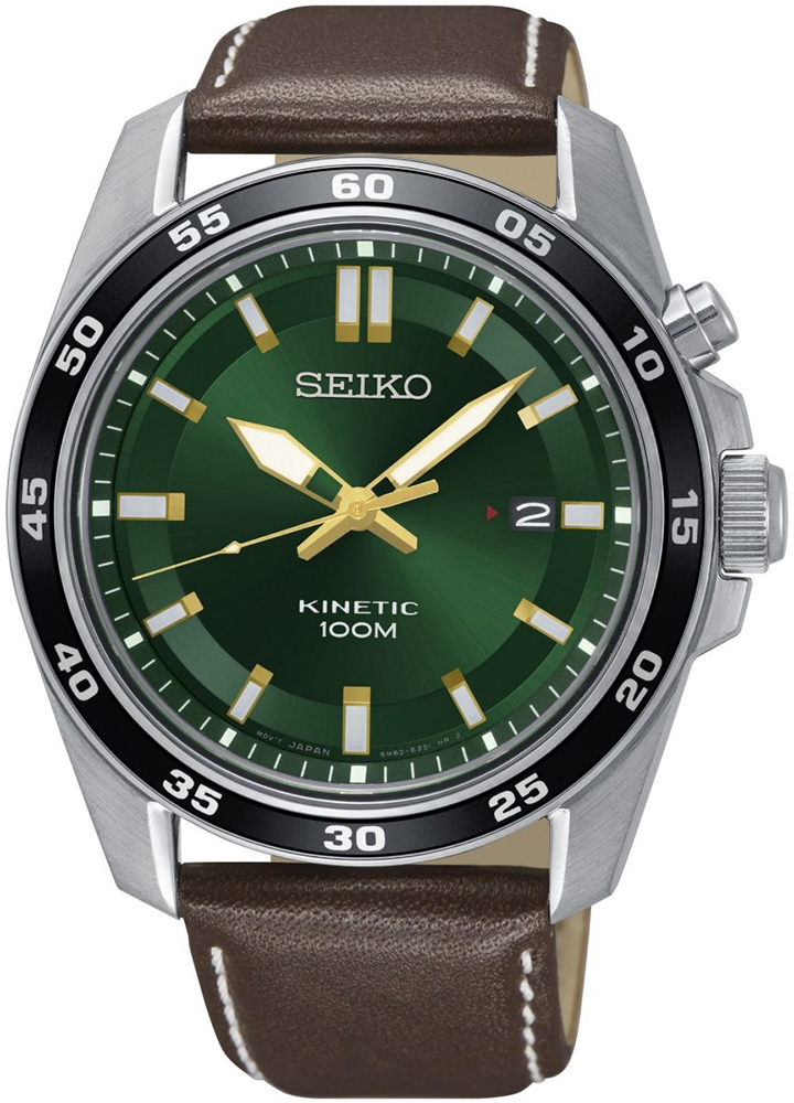 Pánské Hodinky Seiko Klasické 100 M Jako Dárek Kinetic Datumovka Krabička