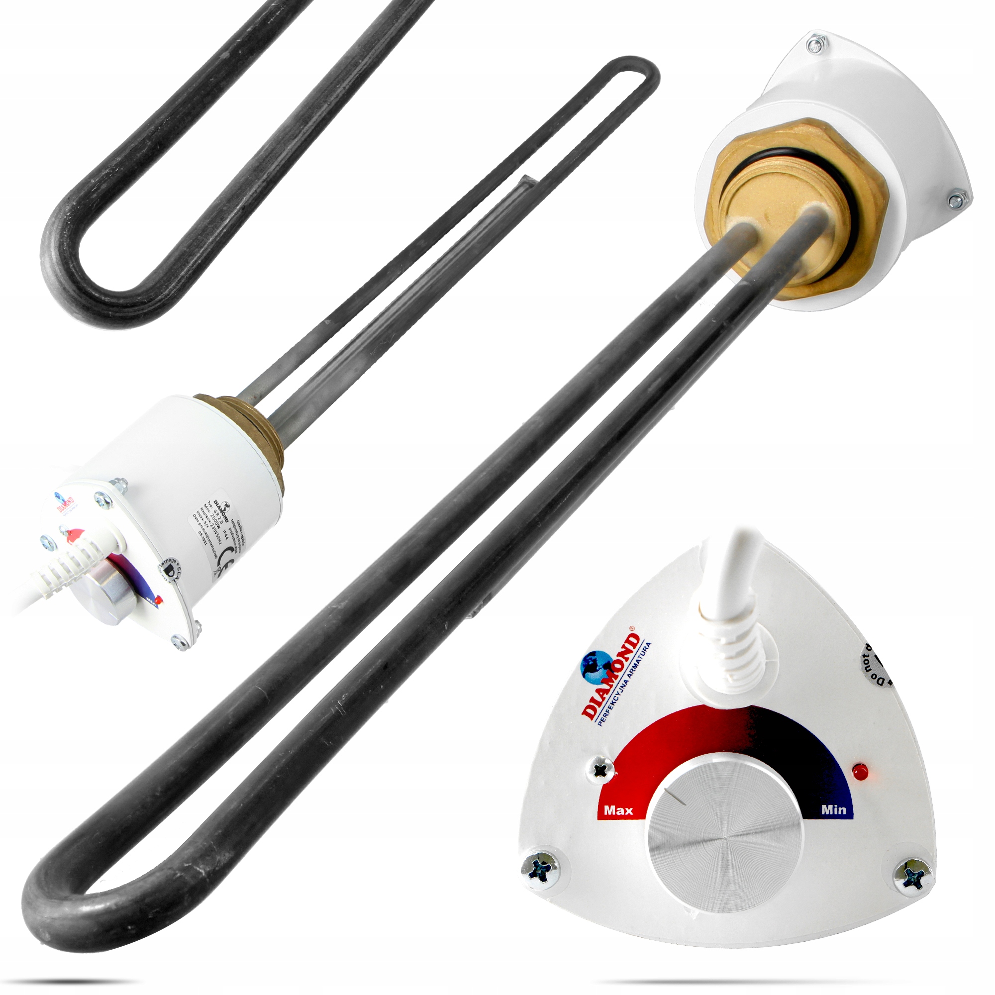 Elektrická Ohrievačka Bojlera 2000W Termostatom 5/4'' Reguláciou teploty Dz