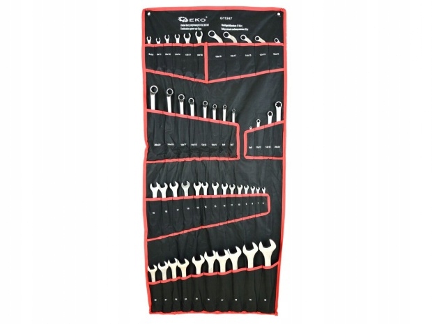 ZESTAW KLUCZY KLUCZE PLASKO OCZKOWYCH CRV 47e GEKO