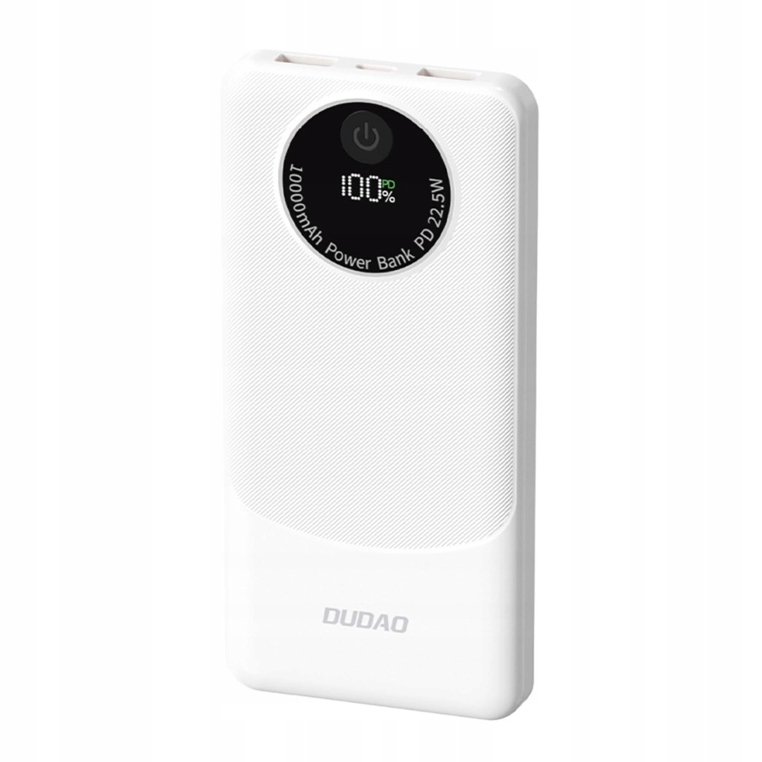Powerbank Dudao K12 10000mAh PD22.5W Usb-a, Usb-c biały