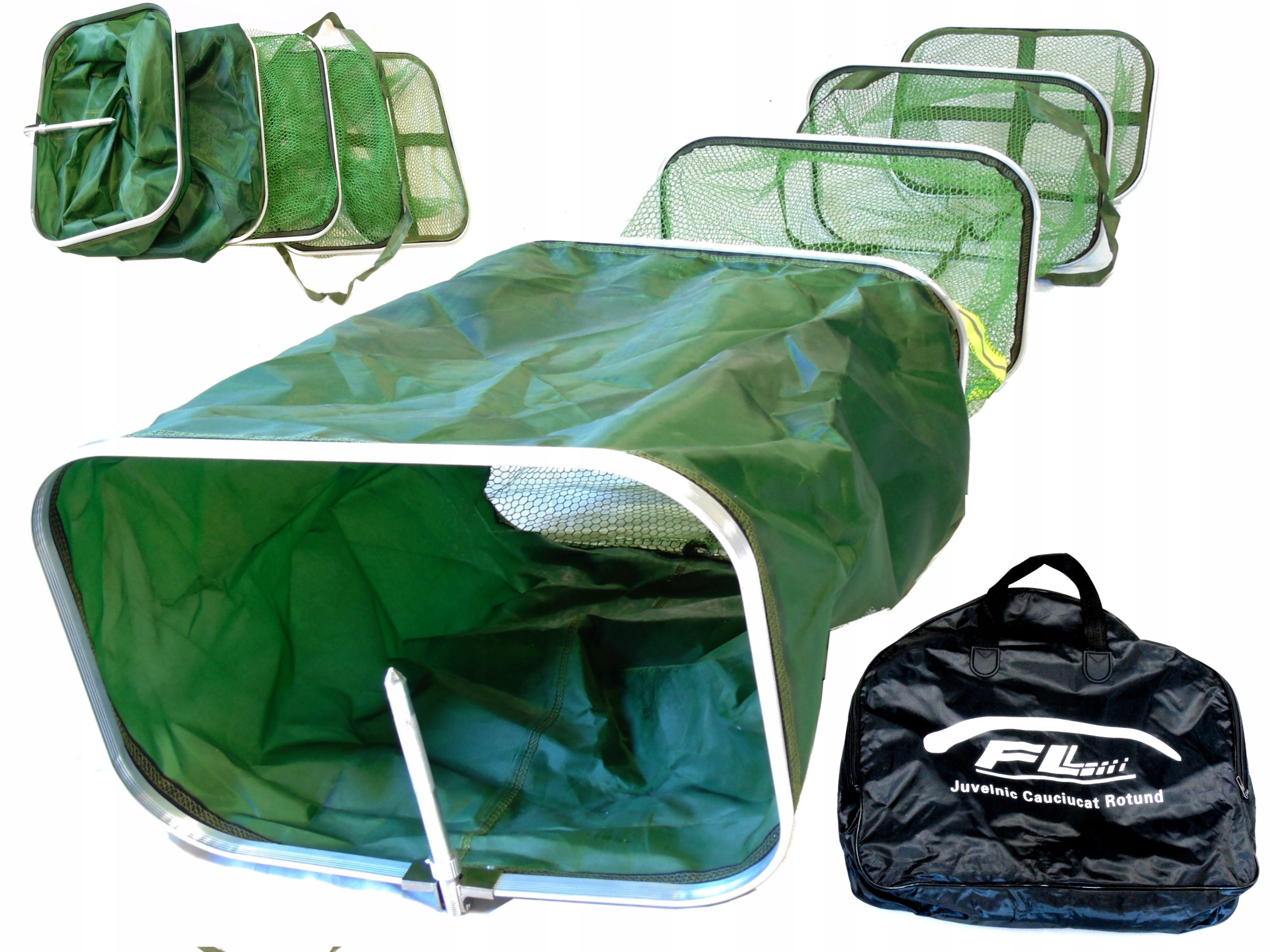 Siatka Wyczynowa Zawodnicza Fl Feeder 3M Pokrowiec Sztyca Grunt Gumowana