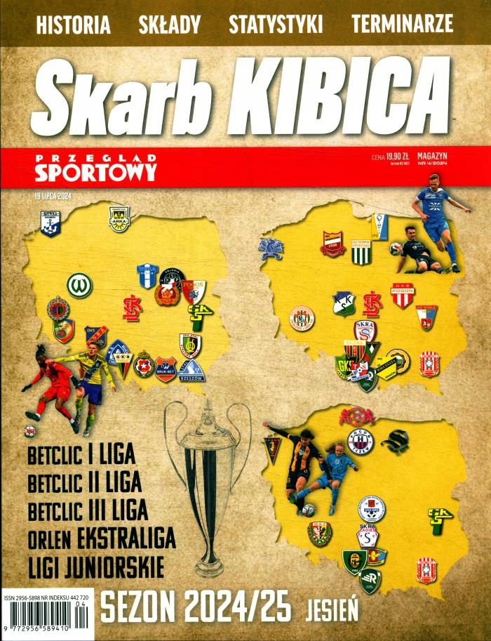 SKARB KIBICA nr 4 I, II, III LIGA SEZON 24/25 JESIEŃ ISSN 9772956589410