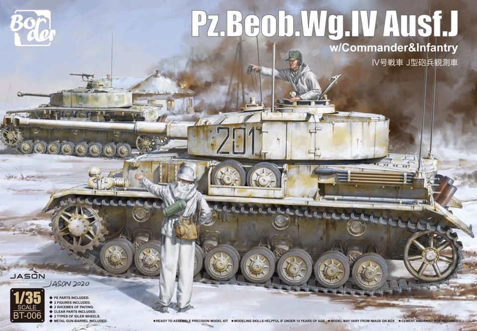 Border Model BT-006 Pz. Beob. Podle IV Ausf. J w/Comander&Infantry