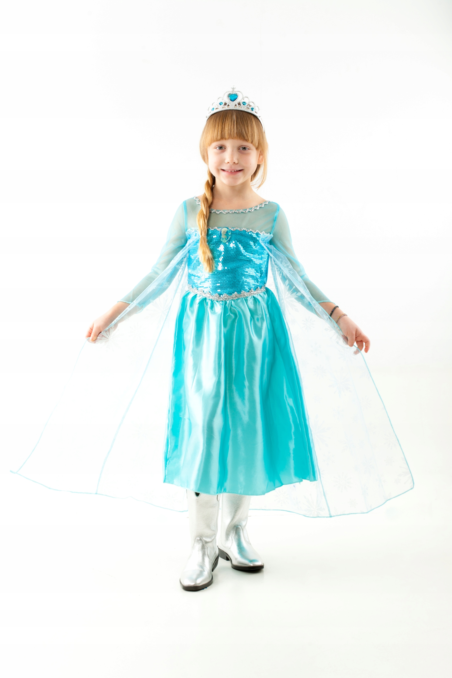 Strój Elsa Elza Kraina Lodu Frozen 120 cm