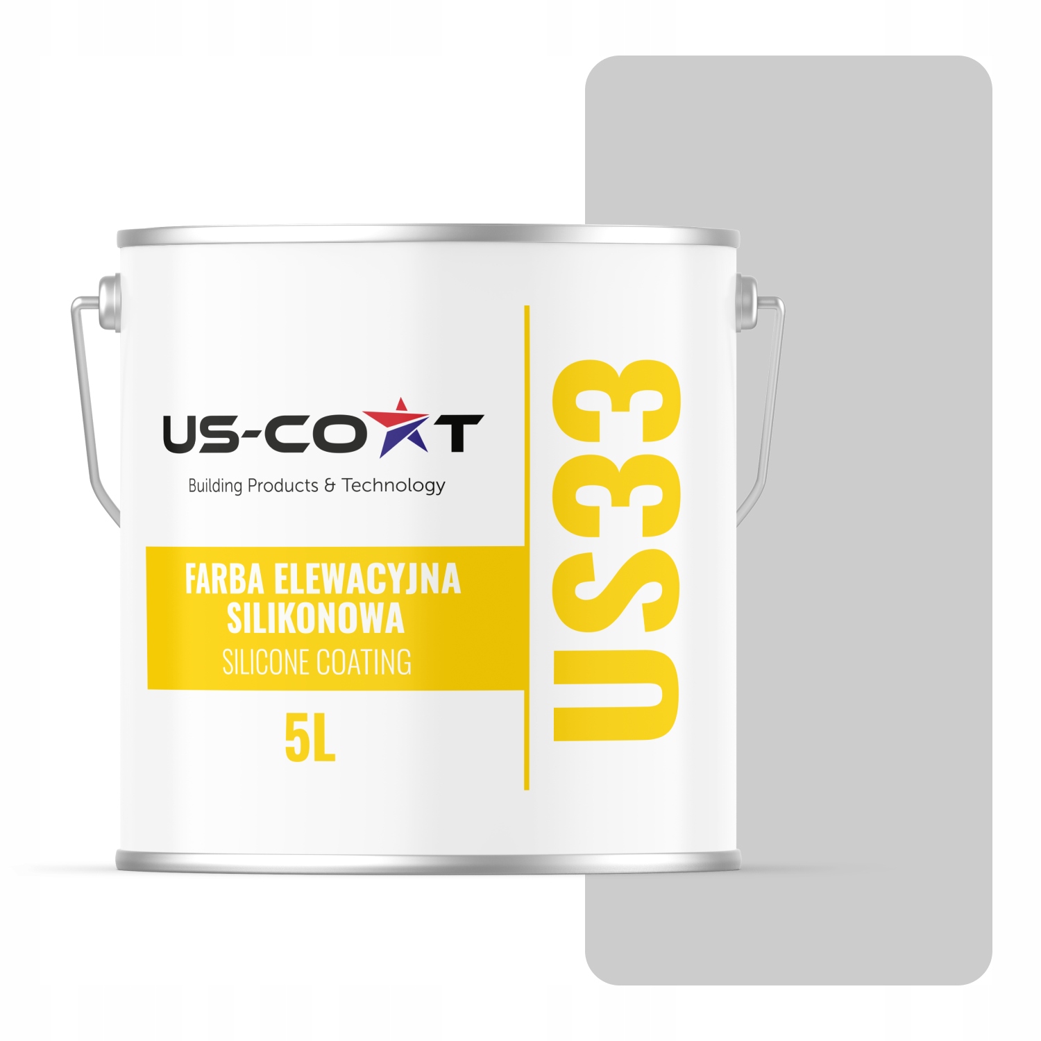 Barva Silikonová Fasádní Barva Šedá Světlá F262 Uv 5L Výrobce