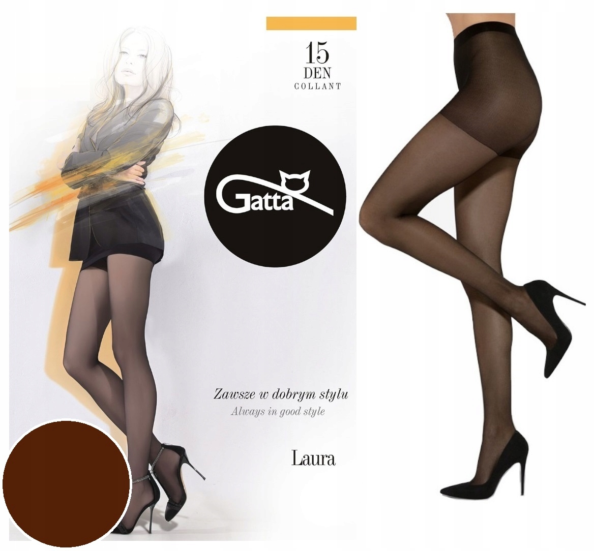 

Rajstopy Gatta Laura 15 den lycra, Inka 4-L