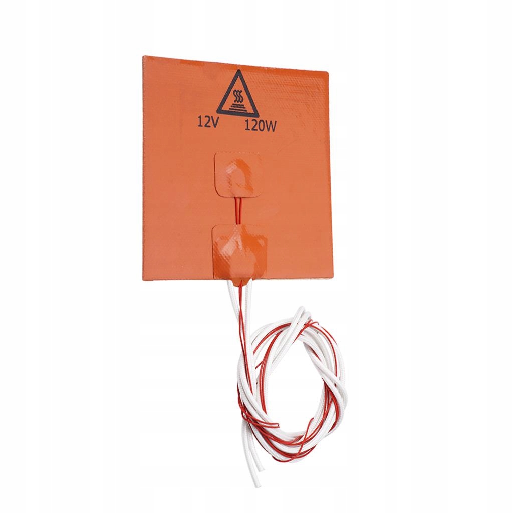 Ogrzewanie Grzałka Guma Silikonowa 120x120mm 120w Podkładka Mata Grzewcza