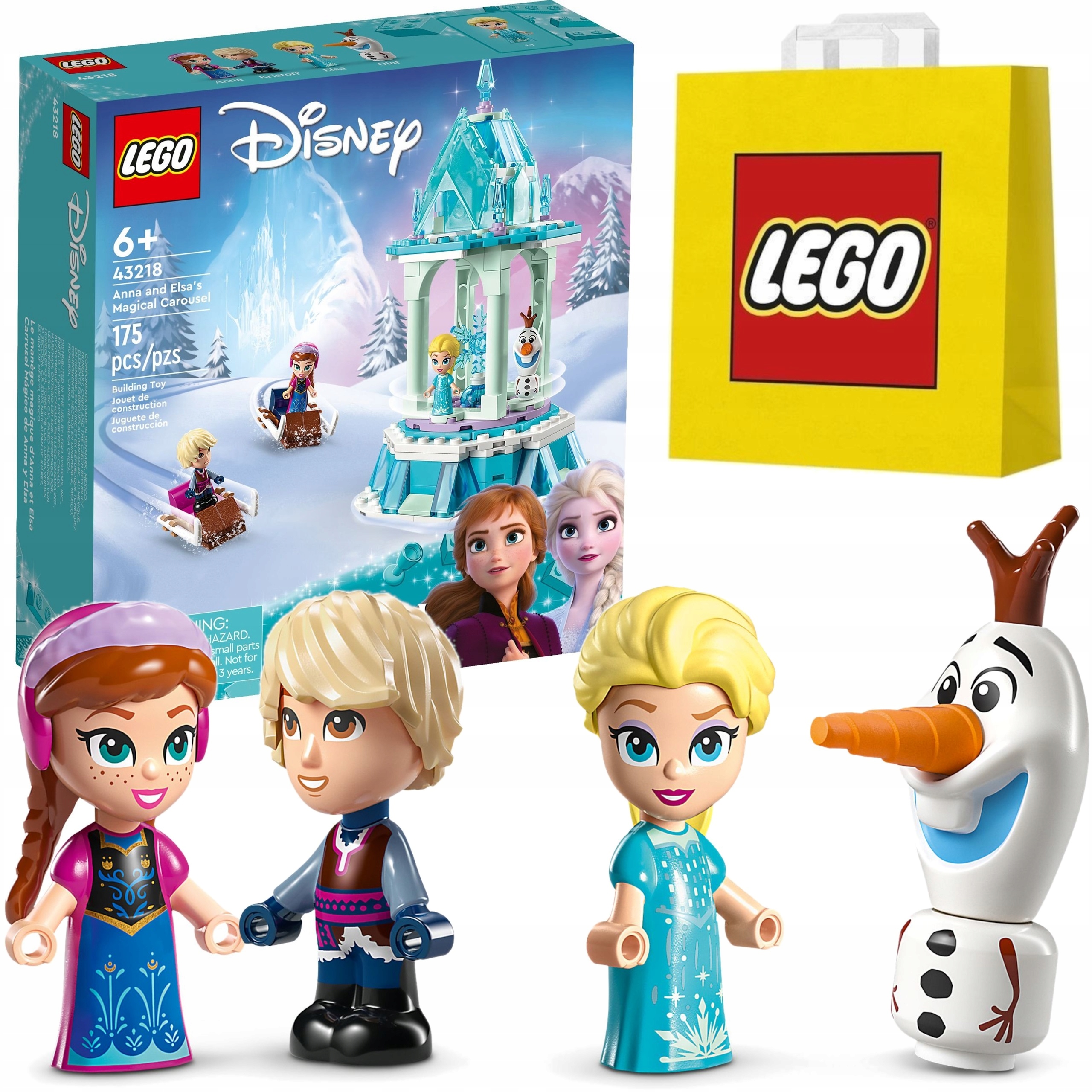 Lego Disney Magiczna karuzela Anny i Elzy 43218 Torba Lego