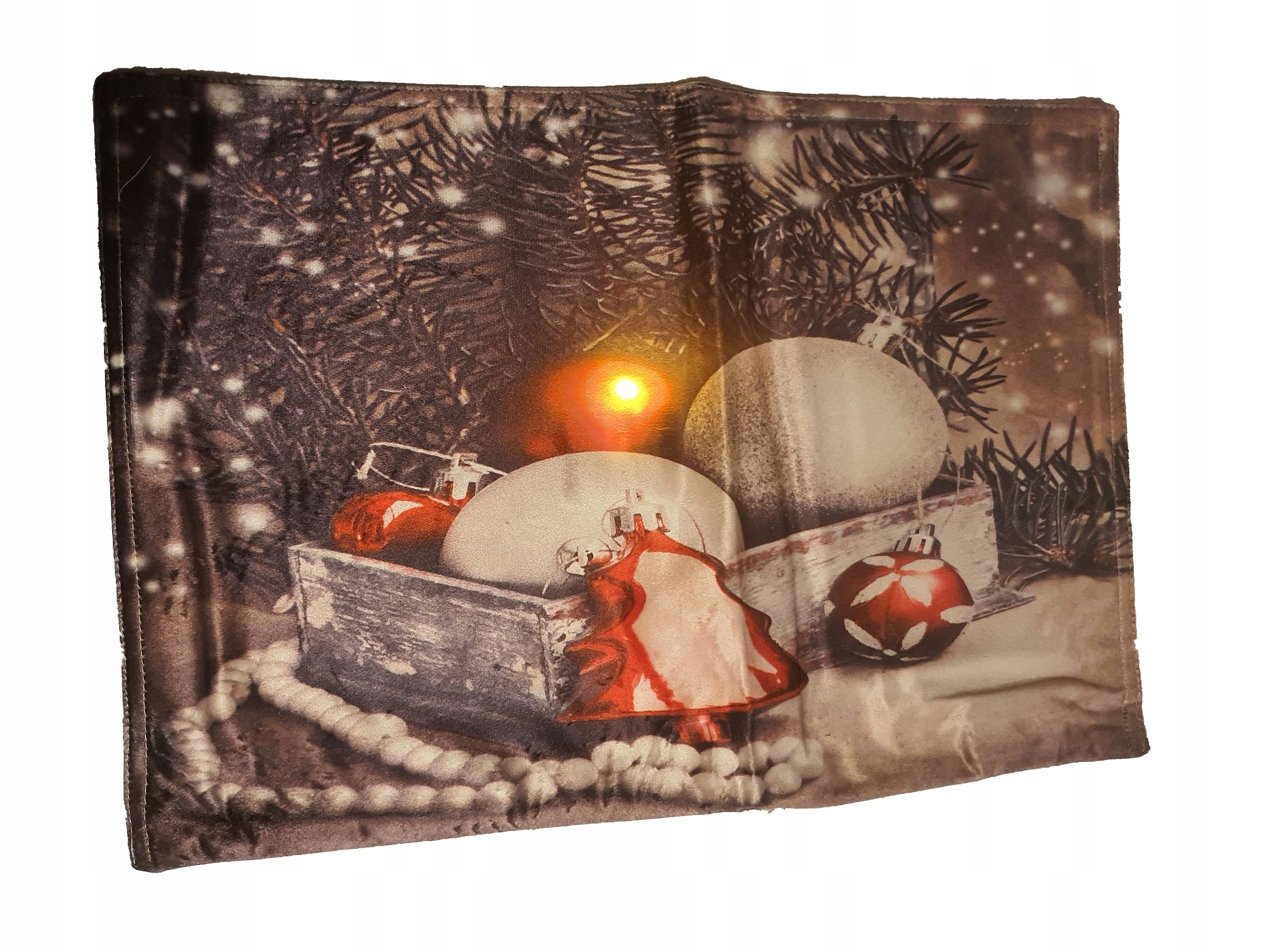 

Świąteczne Podkładki 2szt 48x33cm Światła Led